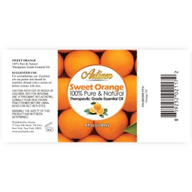 Artizen 4oz Oils - Sweet Orange Essential Oil - 4 Fluid Ounces