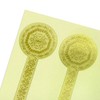 Unopened Stickers Deluxe Gold/Silver Sealing Paper Seals for Jam Jars,