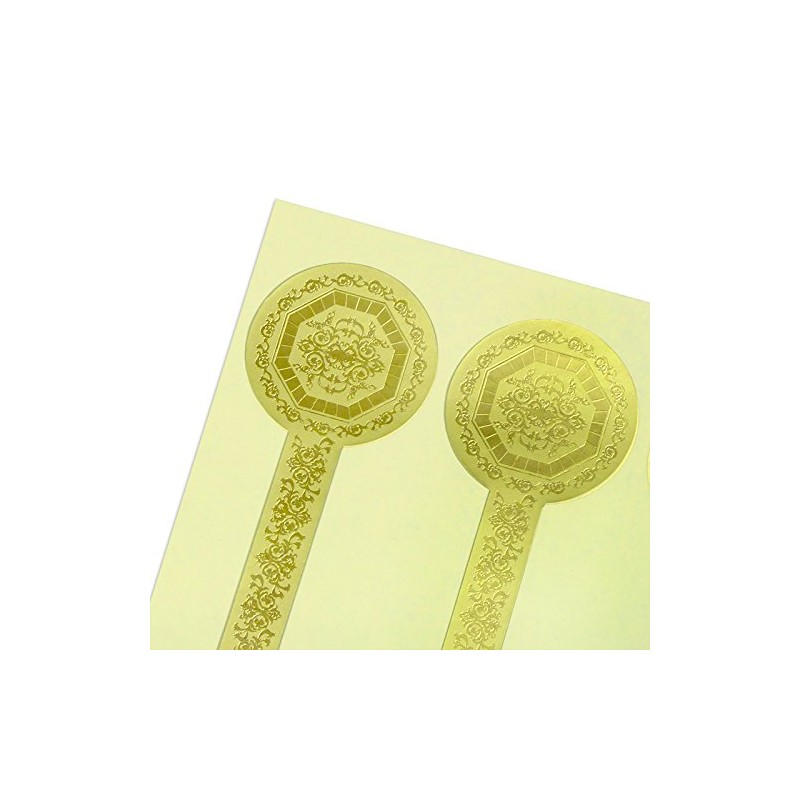 Unopened Stickers Deluxe Gold/Silver Sealing Paper Seals for Jam Jars,