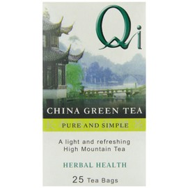(2 Pack) - Qi - Green Tea Pure & Simple QI-GTN50 | 25 Bag | 2 PACK BUNDLE