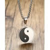 VNOX Stainless Steel Matte Finished Yin Yang Pendant Necklace with
