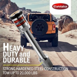 Motovecor Trailer Hitch Lock 7inch Long Trailer Lock 5/8" Chrome Brass Core Locking Mechanism 3-1/2" Gap Hitch Pin Lock Security Tow Ball Bar Caravan Reciever Anti Theft for Class III, IV, V Hitches