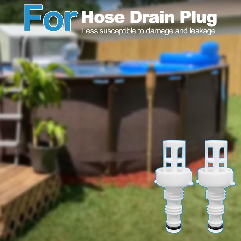 10201 Pool Drain Adapter And Pool Hose Plug - Compatible