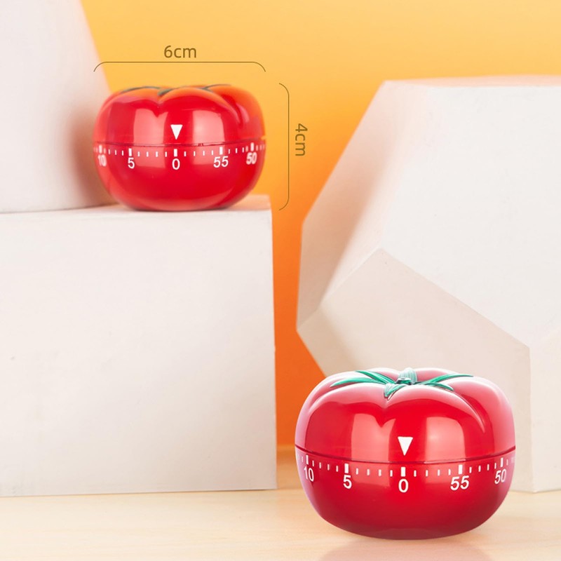 2 PCS Tomato Timer,Kitchen Timer, 60 Minute Countdown,Manually Adjustable Environmental