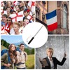 Risipu 8.2FT Telescopic Flag Pole,Stainless Steel Handheld Portable Extendable Retractable