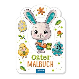 Trötsch Malbuch Ostern Mini-Ostermalbuch mit Stickern: Stickermalbuch Malbuch