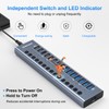 WEEAEEW Powered USB 3.2 Hub, 16 Ports Powered USB Hub