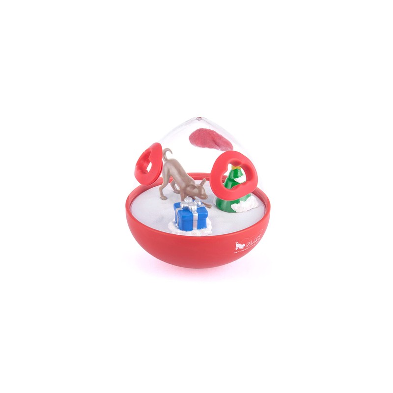 Wobble Ball Interactive Treat Toy_Red