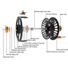 MAXIMUMCATCH Tail Fly Reel Large Arbor CNC Machined Aluminium Teflon