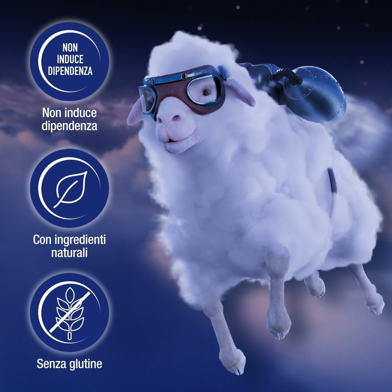 Novanight Tripla Azione Melatonina per Dormire, Integratori per Dormire, Disturbi