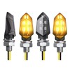 4 Pcs Motorcycle Turn Signals LED Mini Indicators Universal 12V