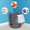 Clorox Flexible Laundry Basket - Plastic Hamper for Clothes, Bedroom,