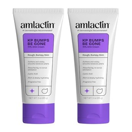 Crema humectante para queratosis pilaris KP Bumps Be Gone de 3 oz con 15% de ácido láctico, exfoliante y humectante para piel seca, áspera y con bultos, paquete de 2 (el empaque puede variar)