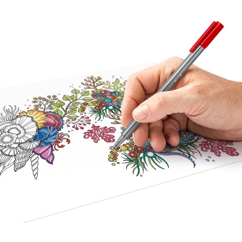 STAEDTLER 334 Triplus Fineliner Superfine Point Pens - 0.3mm -