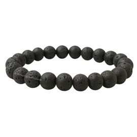 Amazing Gemstone Lava Bracelet for Women Men's Gifts - Protection Healing Crystal Bracelet - 8mm Gemstones Beaded Stretchable Bracelet Pulseras Para Hombres Mujer Stocking Stuffers