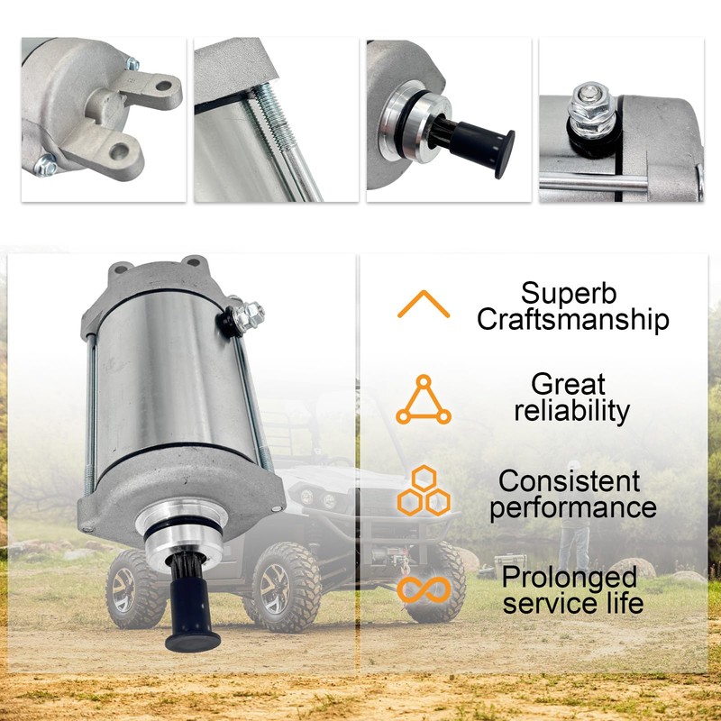 Sowyre 21163-Y006 Starter Motor Compatible with Kawasaki Mule Pro MX