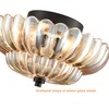 HYDELITE Modern Black Flush Mount Ceiling Light 3-Light Close to