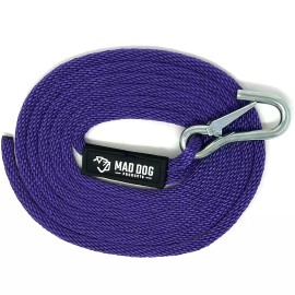 Mad Dog Products Purple Fresh Water Launch Line w/ Clip - 3/8" x 25' -PWC/Wave Runner/Jet Ski
