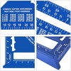 Carpenter Measuring Square Metric Imperial 7 Inches,Aluminum Alloy,90 Degree Thickened