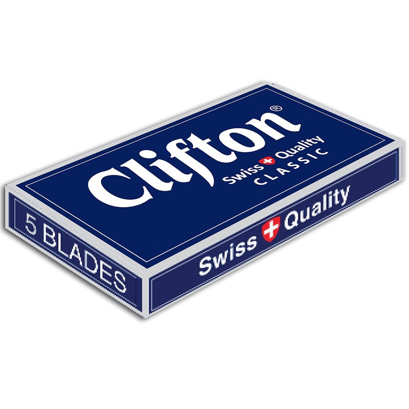 100 Clifton Classic Razor Blades Replacement Blades for Safety Razors