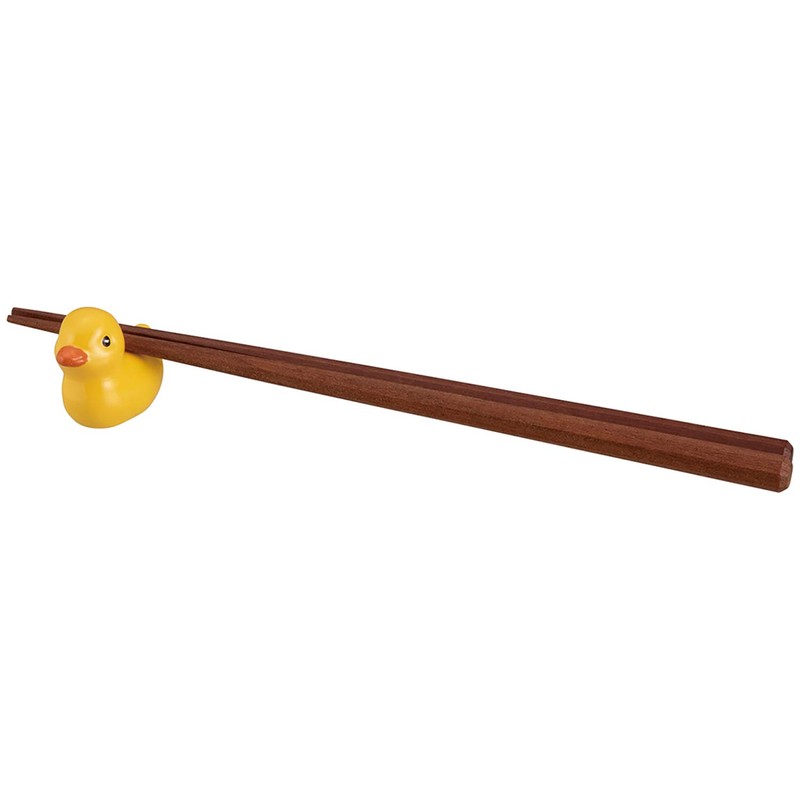 Sunart Funny Goods Bath Series Chopsticks Rest Set, Rubber Duck