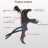 4 Finger Archery Release Aid Grip Adjustable Aluminum Alloy Compound