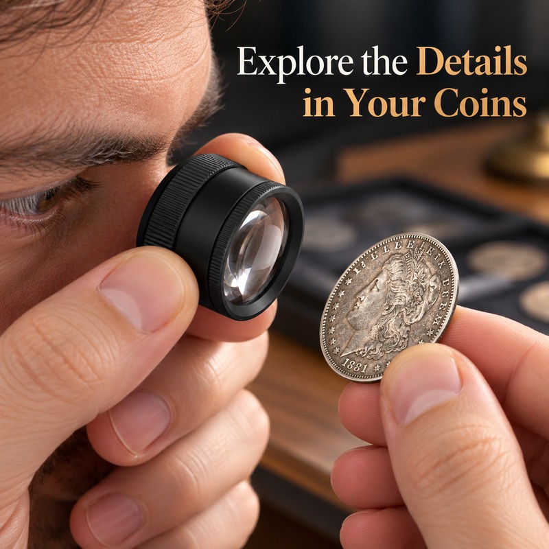 30X Magnifying Loupe for Watch and Coin Inspection with K9