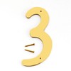 Hy-Ko 4" High Metal House Number, Modern Raised Numbers for