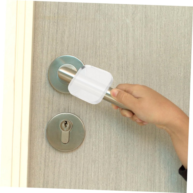 Ciieeo 6Pcs Transparent PU Door Stopper Wall Protector for Door