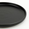 Metflavor Earthsong Collection Dinner Plate, Ribbed, Obsidian Night