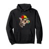 Silly Cat With Lollipop Meme Pullover Hoodie
