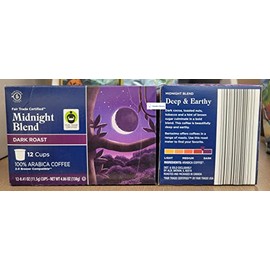 Barissimo Midnight Blend Dark Roast 12 Cups Coffee 4.86oz 138g (Two Boxes)