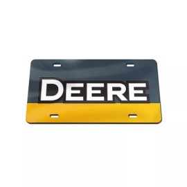 John Deere - Acrylic License Plate - Wisconsin - Illinois - Iowa - Decor - Auto - Deere