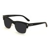 Translucent Soft Matte Classic Vintage Half Rim Retro Square Sunglasses