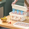 Ice Cube Trays with Lid and Bin, Reusable 56 Food-Grade