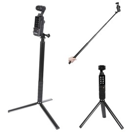 PellKing Monopod for Osmo Insta360 one X4,61/155cm Selfie Stick+Aluminium Alloy Tripod+Protective Cage Extension Adapter Frame