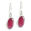 RIYO Indian Ruby 925 Sterling Silver Fascinating Indian Earring, Silver,