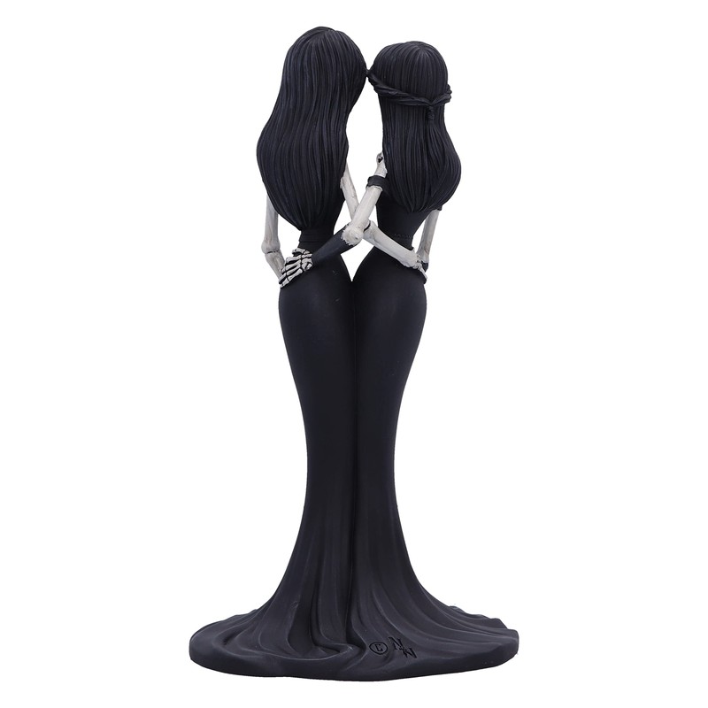 Nemesis Now Eternal Sisters 24cm, Resin, Gothic Wedding Giftware, Skeleton
