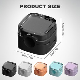 Enitmor Enitmor 6 Stck Magnetische Kabel Clips, 2024 Neue Ladekabel Magnetische Kabel Organizer Lagerung Halter, Kabelhalter Selbstklebend, Kabel Organizer Selbstklebend fr Schreibtisch (Schwarz)