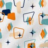 AIBIIN Mid-Century Shower Curtain Retro Abstract Geometric Space Classic 1950s