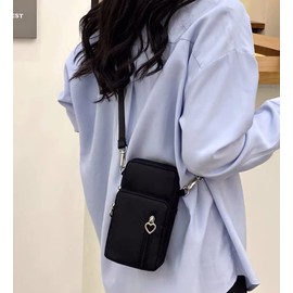 Gincci Women’s Mini Shoulder Bag, Crossbody Bag, Leisure Bag, Sacoche, Smartphone Pouch, Small, Lightweight, Holds Small Items, Unisex, Going Out