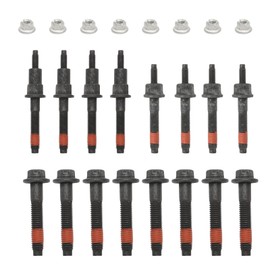 Exhaust Manifold Bolt Hardware Kit Stud Nut Fit for 1999-2009 4.7L 6505257AA 6504331