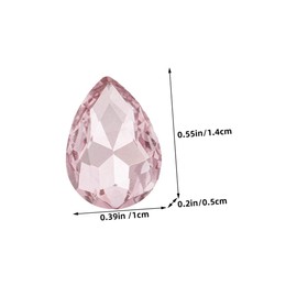 DOITOOL 150pcs Glass Rhinestones for DIY Crafts Handicraft Nail Decor Multi Colored Waterdrop Crystals for Clothing Jewelry Making and Art Projects