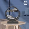 E-SHIDAI Moving Sand Art Picture in Motion Round Glass 3D