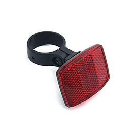 DEMYPROX Universal Bicycle JIS Adjustable Rear Seat Stay Reflector Reflective (Rear #Red)