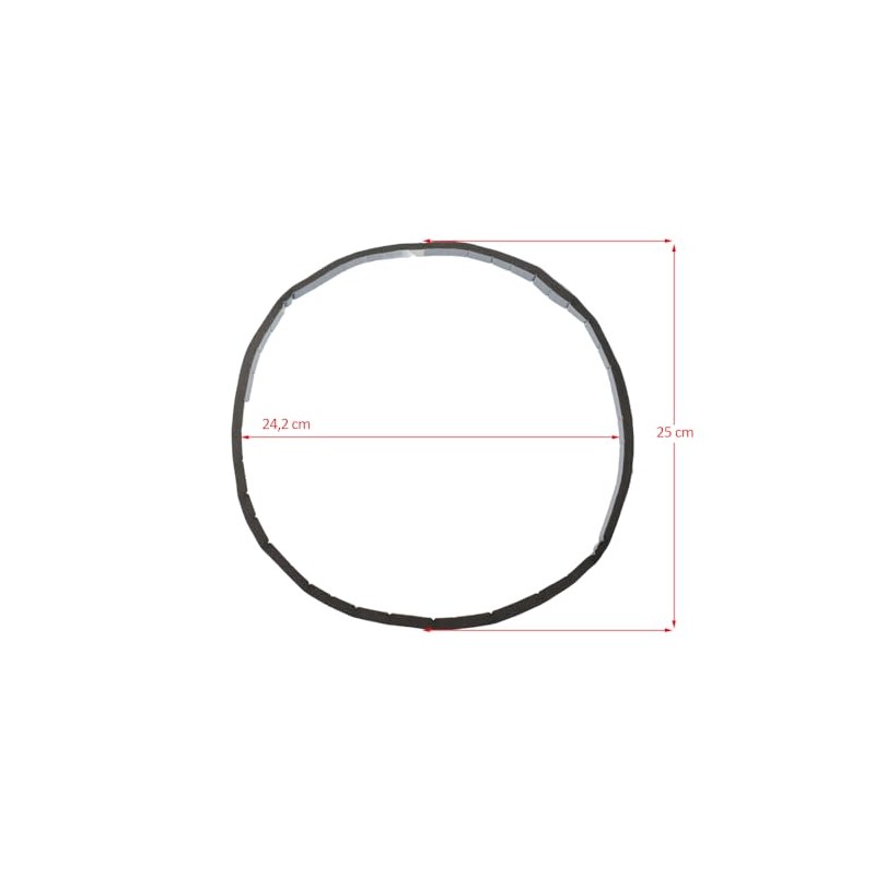 Front Drum Bearing Felt Seal Compatible with Beko DRCS68S, DRCS68W,
