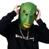 YFFSFDC Green Fish Head Mask, Fishman Mask, Funny Mask, Animal