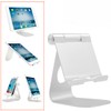 Operitacx Adjustable Aluminum Tablet Stand Holder with Slip Pad Lightweight