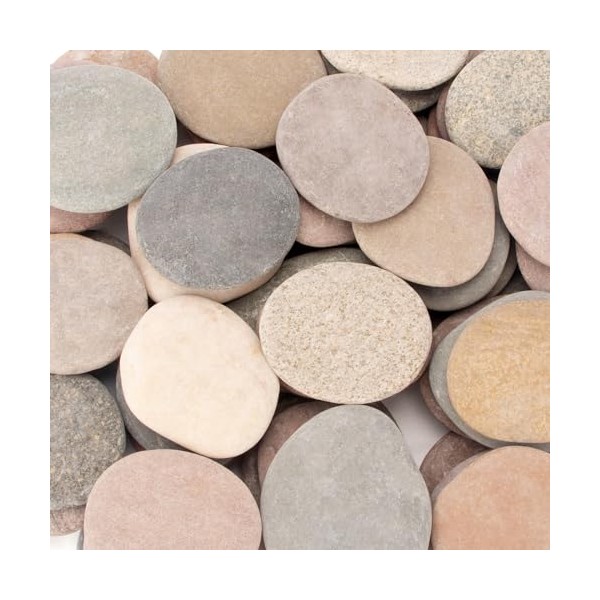 [About 31 PCS - 36 PCS](18.2 Pounds) Painting Rocks,3.2"-4.7" River