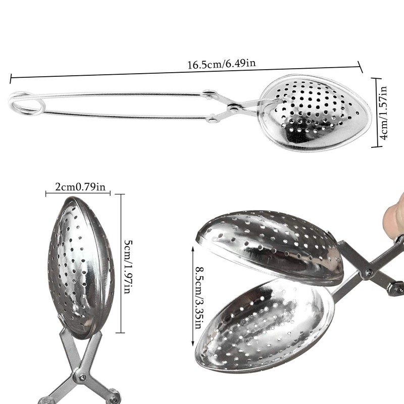 Zaloife Brewing Spoon, Tea Strainer Spoon, Stainless Steel, Tea Infuser
